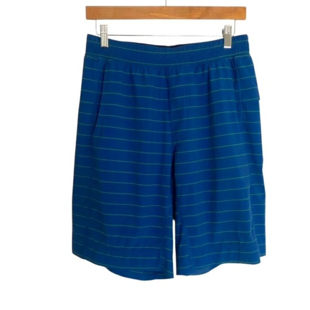 Lululemon Blue & Green Core Shorts Medium